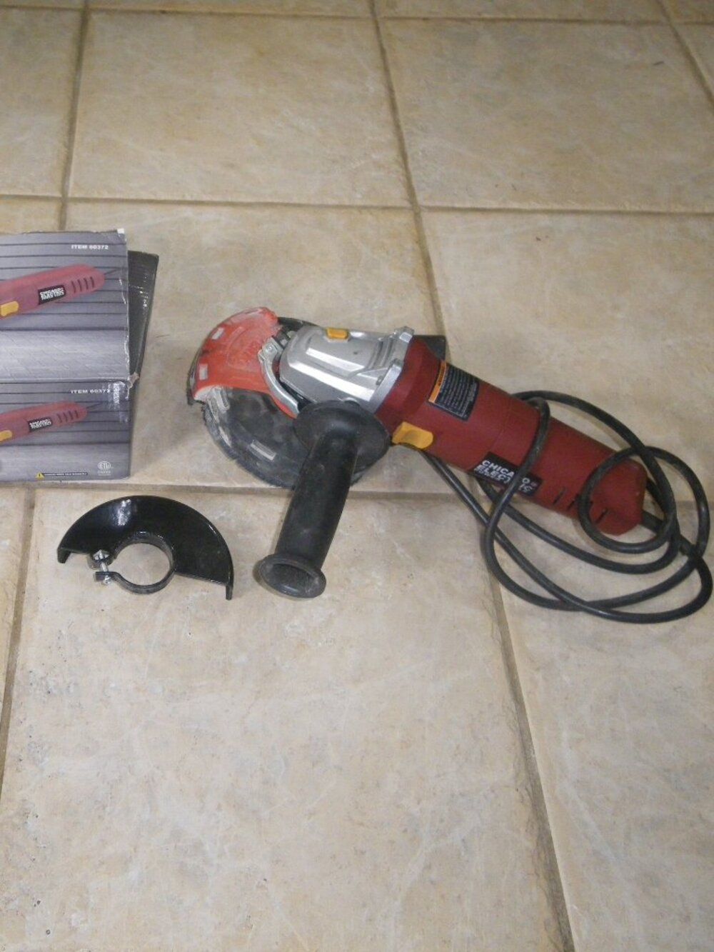 Chicago Electric 60373 4” Heavy Duty Angle Grinder Corded DIY